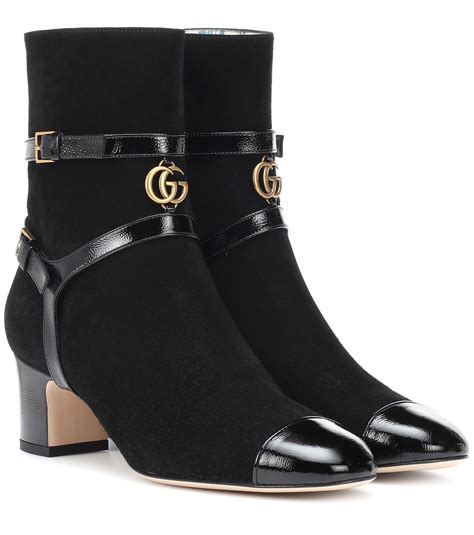 gucci canvas boots black|Gucci boots suede.